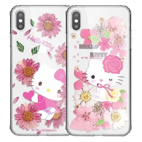 X-Doria Hello Kitty Blossom Flowers Natural Petals TPU Edge PC Case Cover