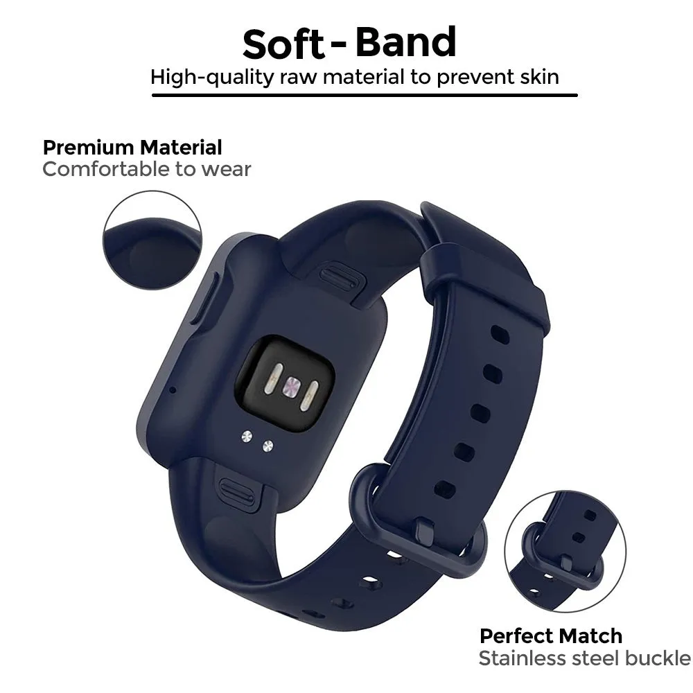 Xiaomi Redmi Watch 2 Lite Band   Watch Case| Silicone Straps Wristband Sport Band |  Dark Blue