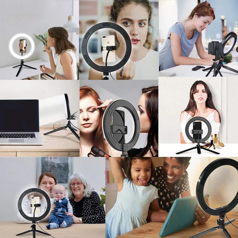 Zallure 8'' Selfie Ring Light Set